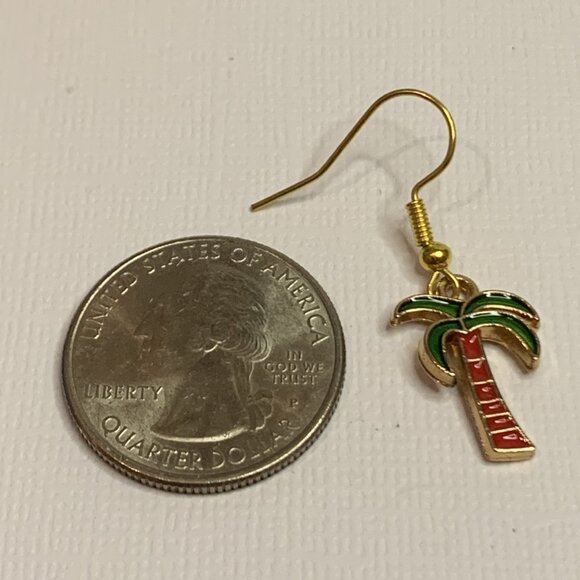 Palm Tree Earring, Tree Earring, Coconut Tree, Beach Earring, Gift Idea, Nature - Picture 4 of 7